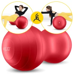 Piłka gimnastyczna PEANUT AIR BALL czerwona