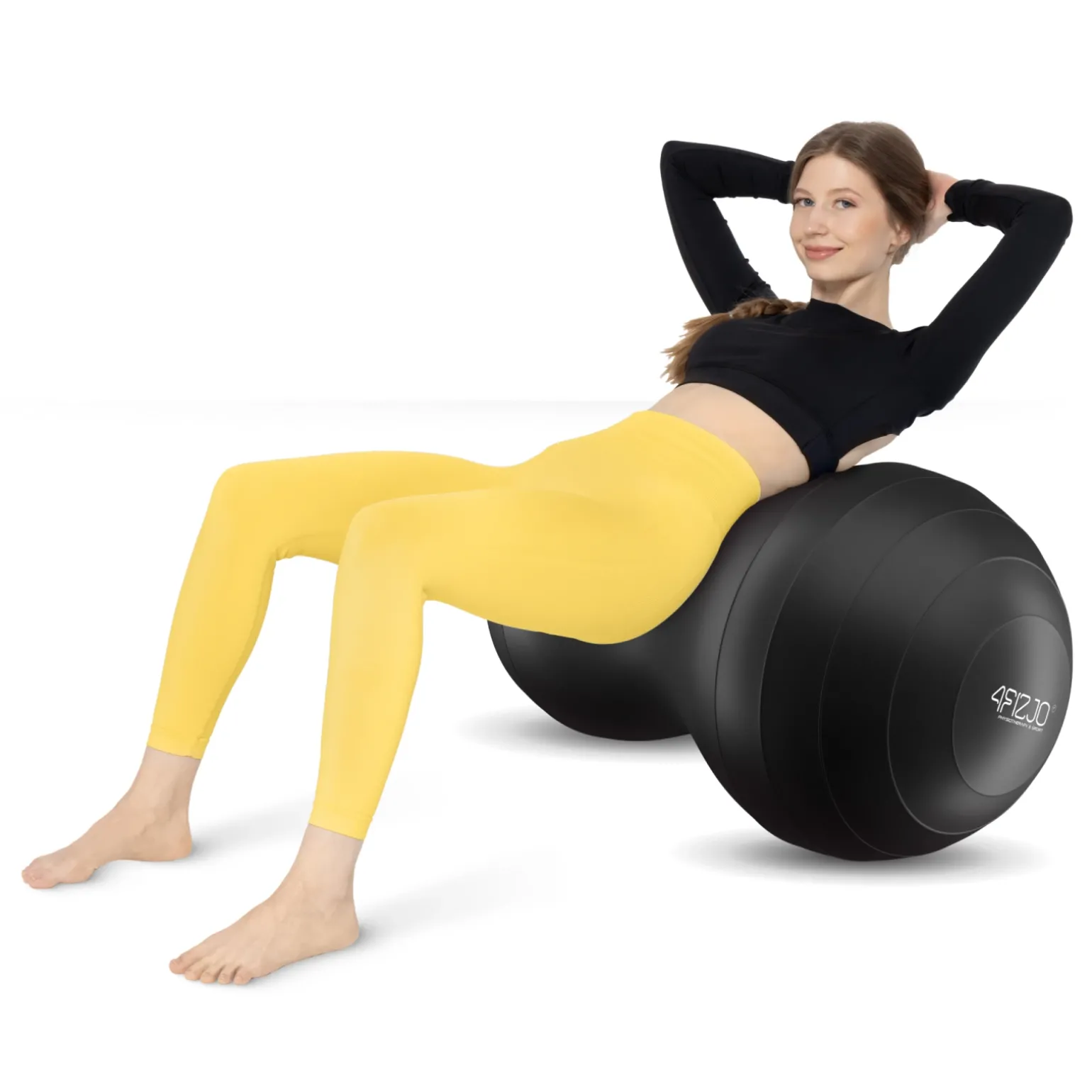 Piłka gimnastyczna PEANUT AIR BALL czarna