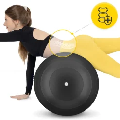 Piłka gimnastyczna PEANUT AIR BALL czarna