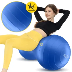 Piłka gimnastyczna PEANUT AIR BALL niebieska