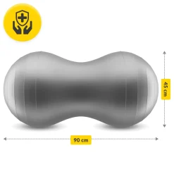 Piłka gimnastyczna PEANUT AIR BALL szara