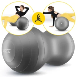 Piłka gimnastyczna PEANUT AIR BALL szara
