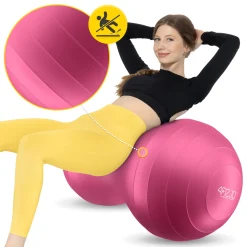 Piłka gimnastyczna PEANUT AIR BALL różowa
