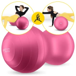 Piłka gimnastyczna PEANUT AIR BALL różowa