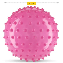 Piłka rehabilitacyjna z kolcami 20 cm różowa