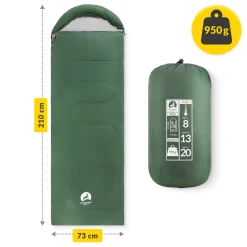 Śpiwór turystyczny mumia Mountain Goat STANDARD khaki