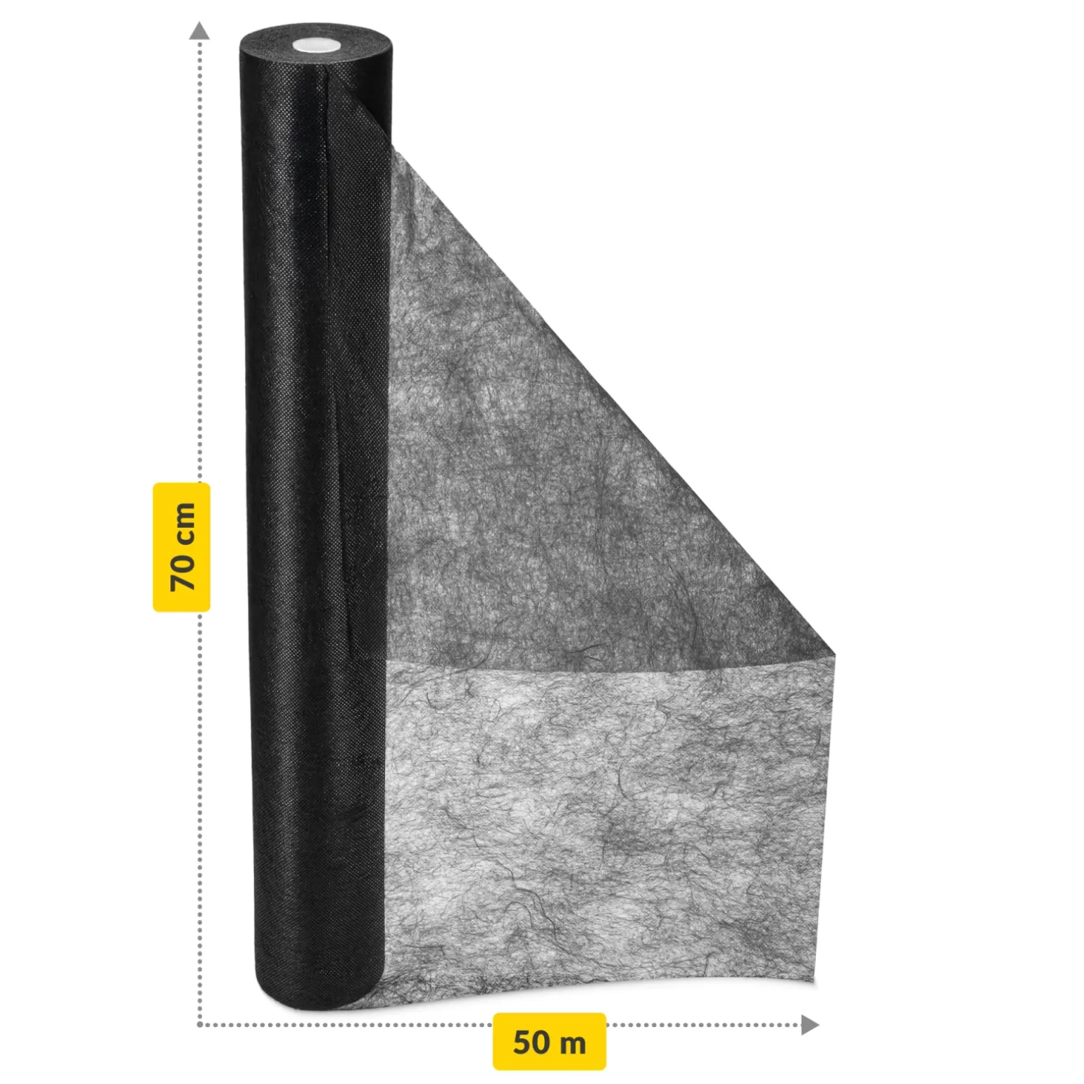 Podkład medyczny w rolce MED 70 cm x 50 m czarny