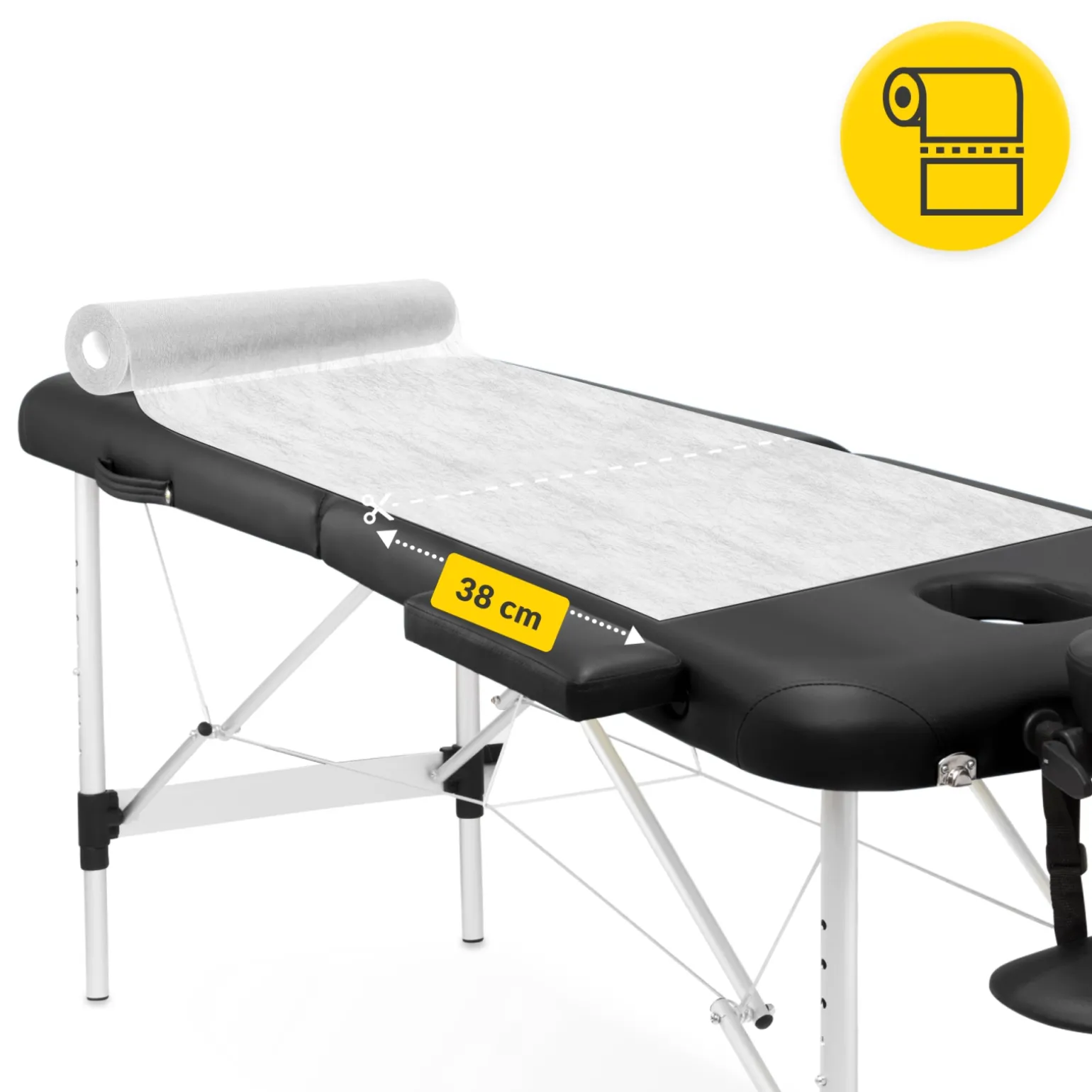Podkład medyczny w rolce MED 70 cm x 50 m biały