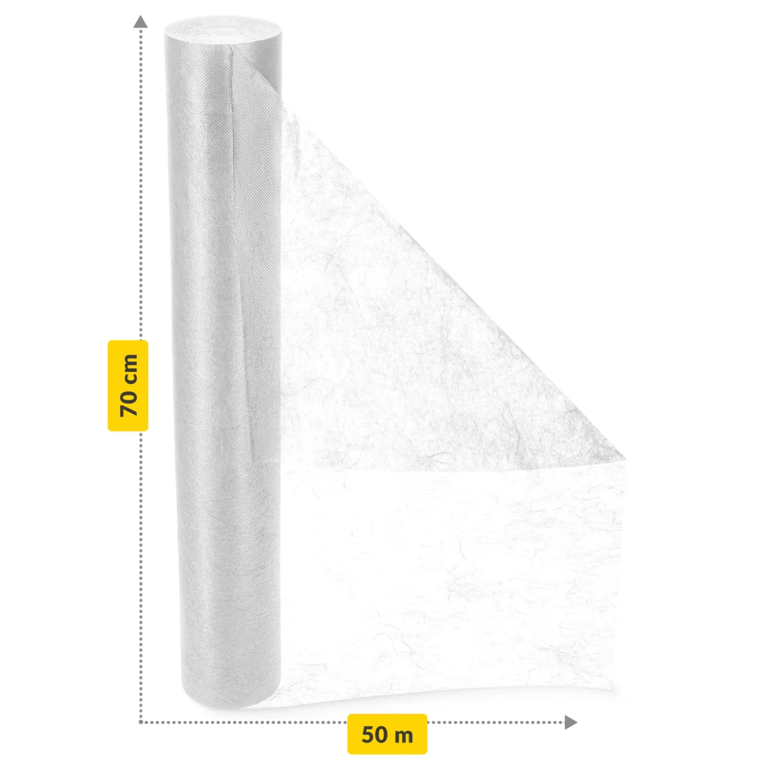 Podkład medyczny w rolce MED 70 cm x 50 m biały
