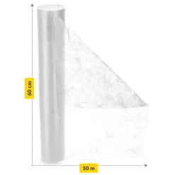 Podkład medyczny w rolce MED 60 cm x 50 m biały