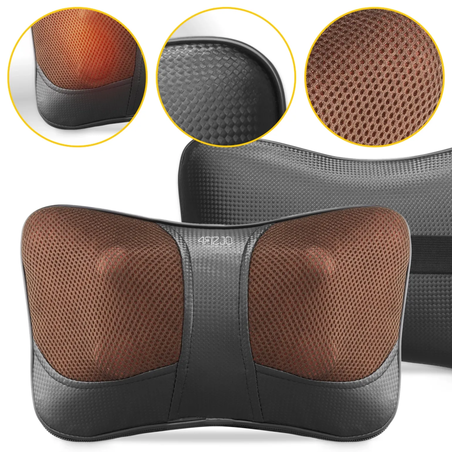 Poduszka masująca SHIATSU ULTRA+ brązowa
