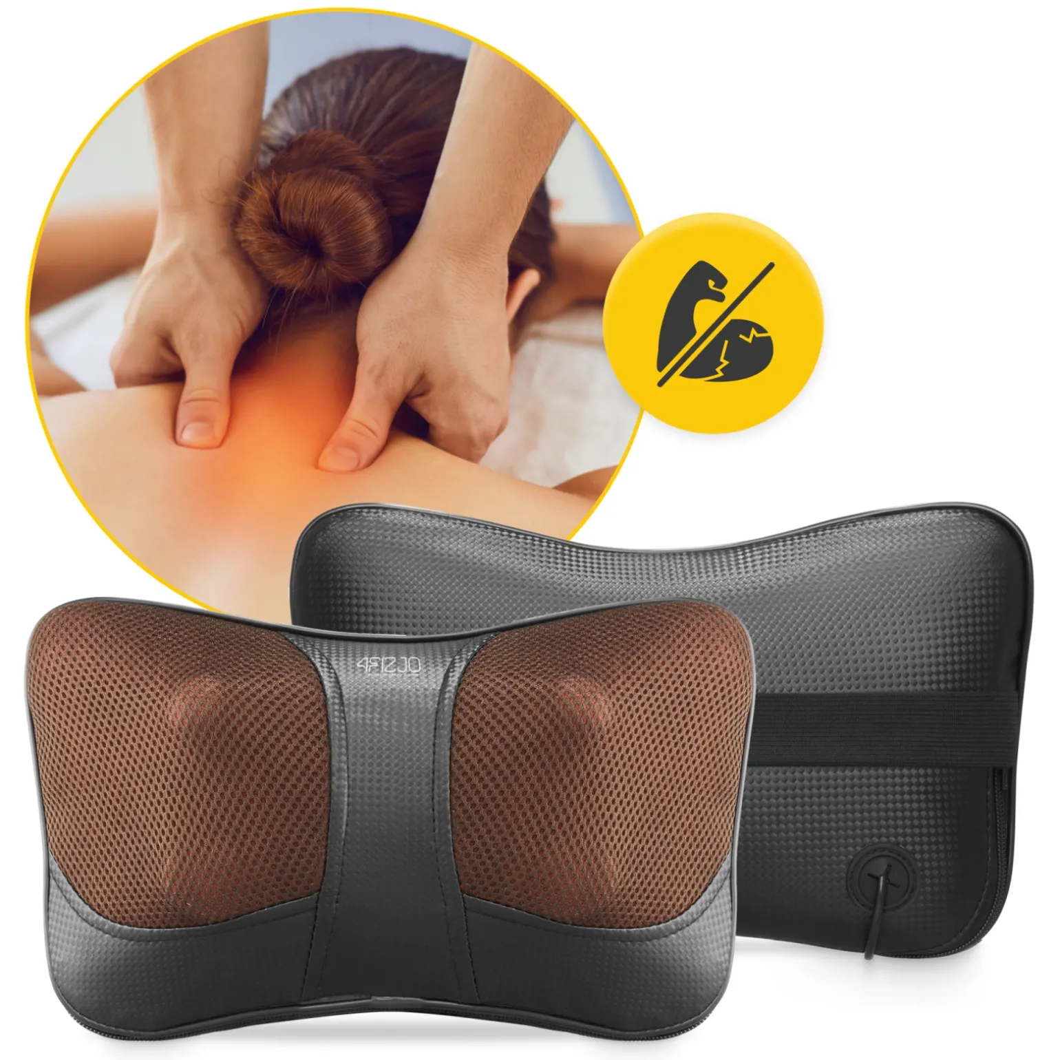 Poduszka masująca SHIATSU ULTRA+ brązowa