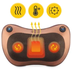 Poduszka masująca SHIATSU PRO+ brązowa