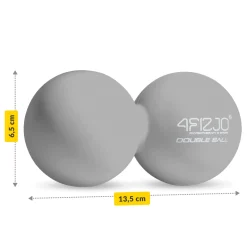 Podwójna piłka do masażu DOUBLE BALL szara