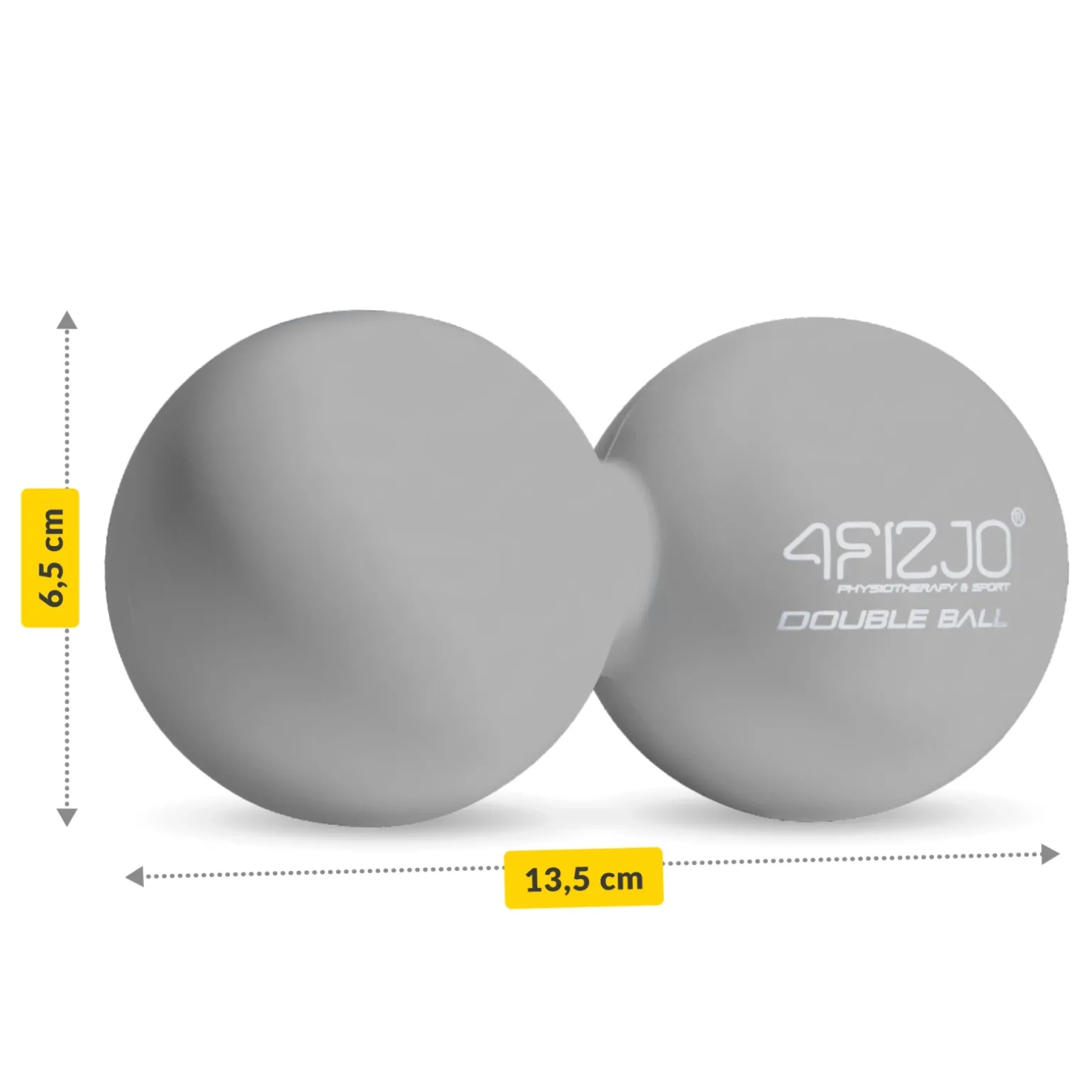 Podwójna piłka do masażu DOUBLE BALL szara