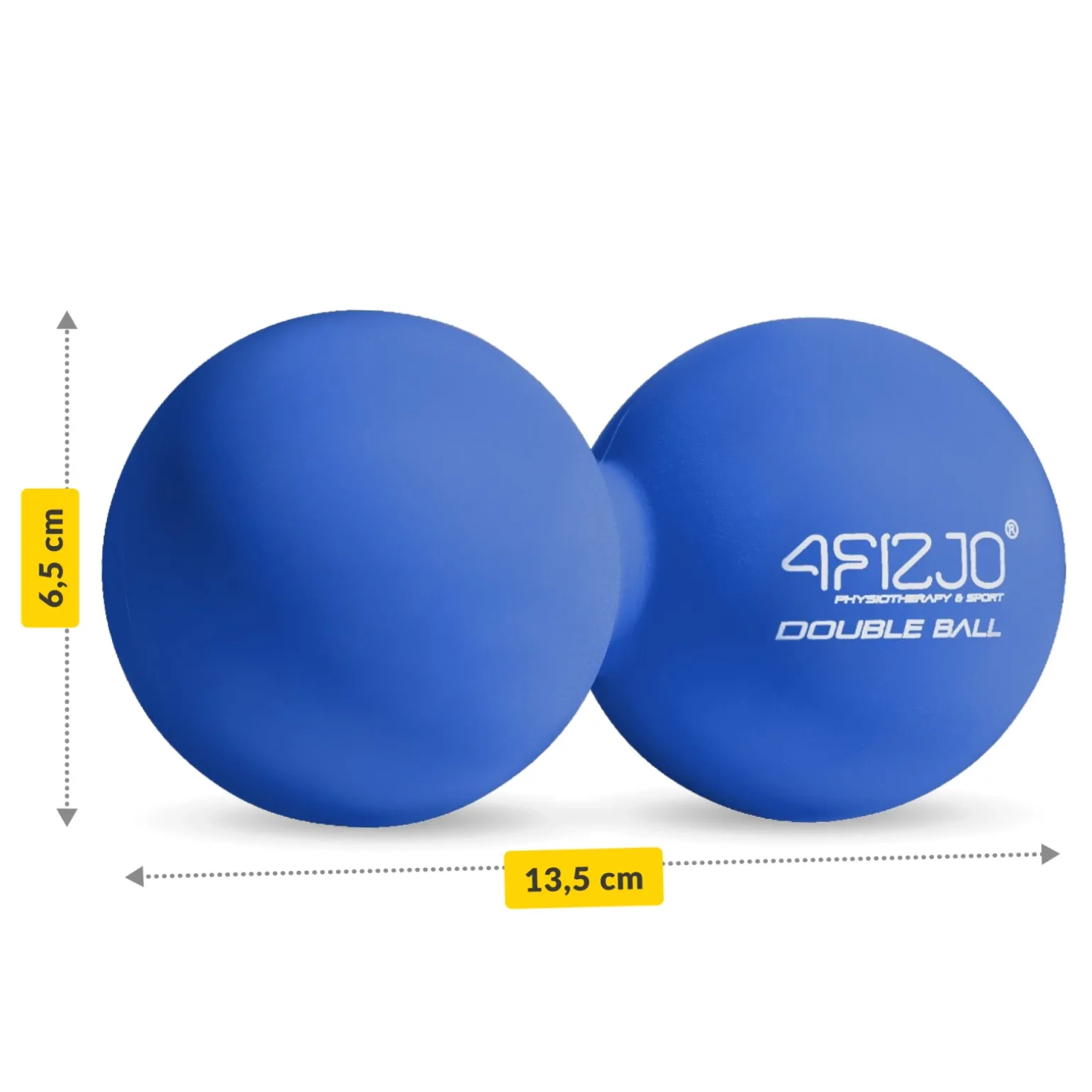 Podwójna piłka do masażu DOUBLE BALL niebieska