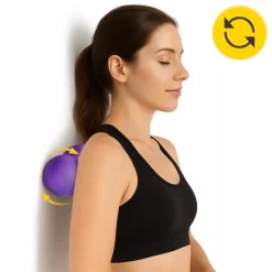 Podwójna piłka do masażu DOUBLE BALL fioletowa