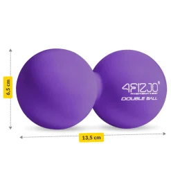 Podwójna piłka do masażu DOUBLE BALL fioletowa