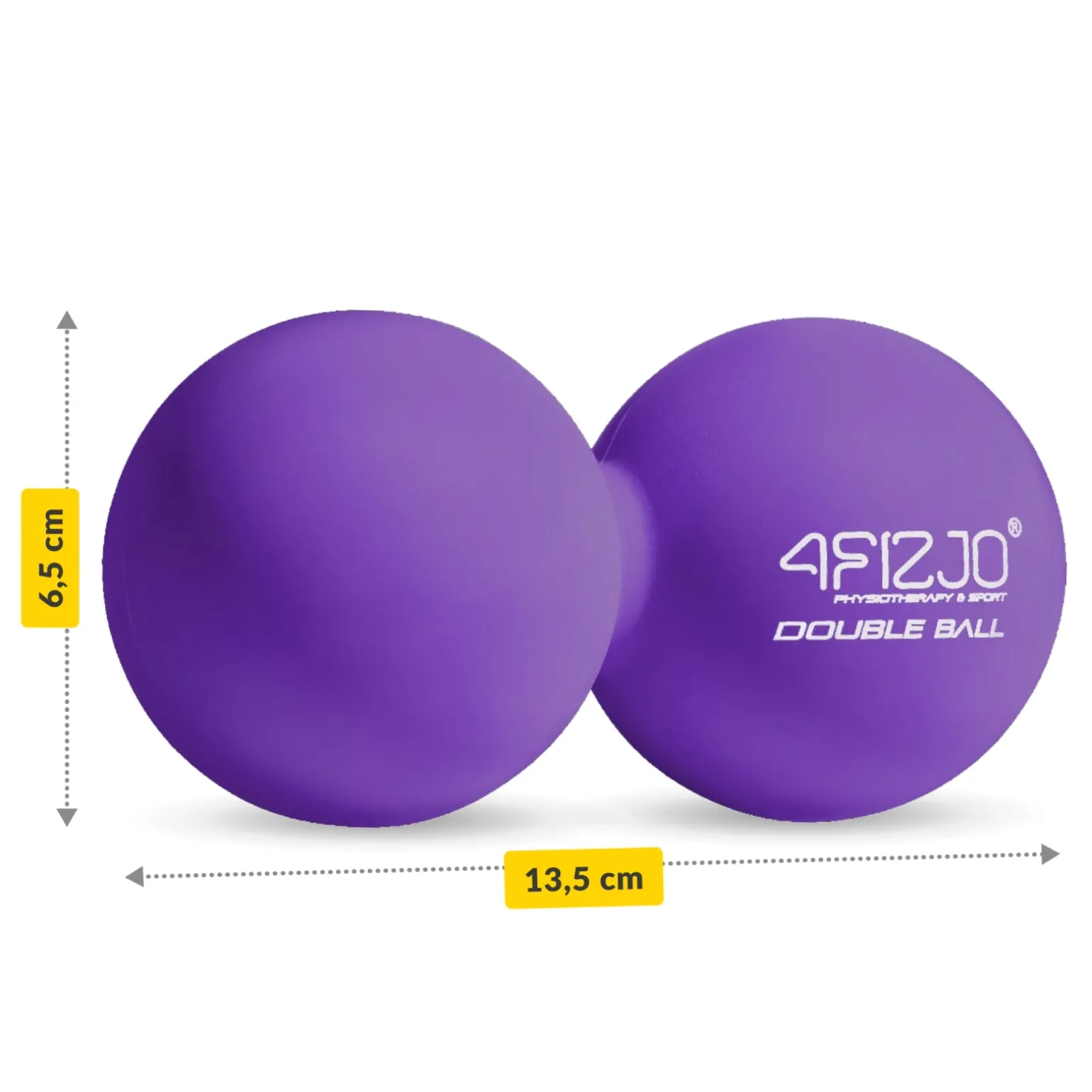 Podwójna piłka do masażu DOUBLE BALL fioletowa