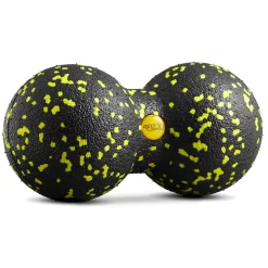 Podwójna piłka do masażu EPP 8 cm żółta