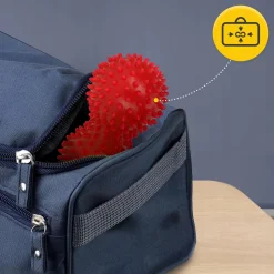 Podwójna piłka sensoryczna do masażu czerwona