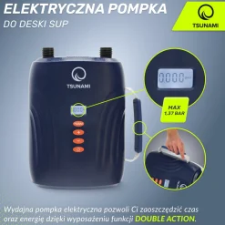 Pompka elektryczna do deski SUP TSUNAMI samochodowa