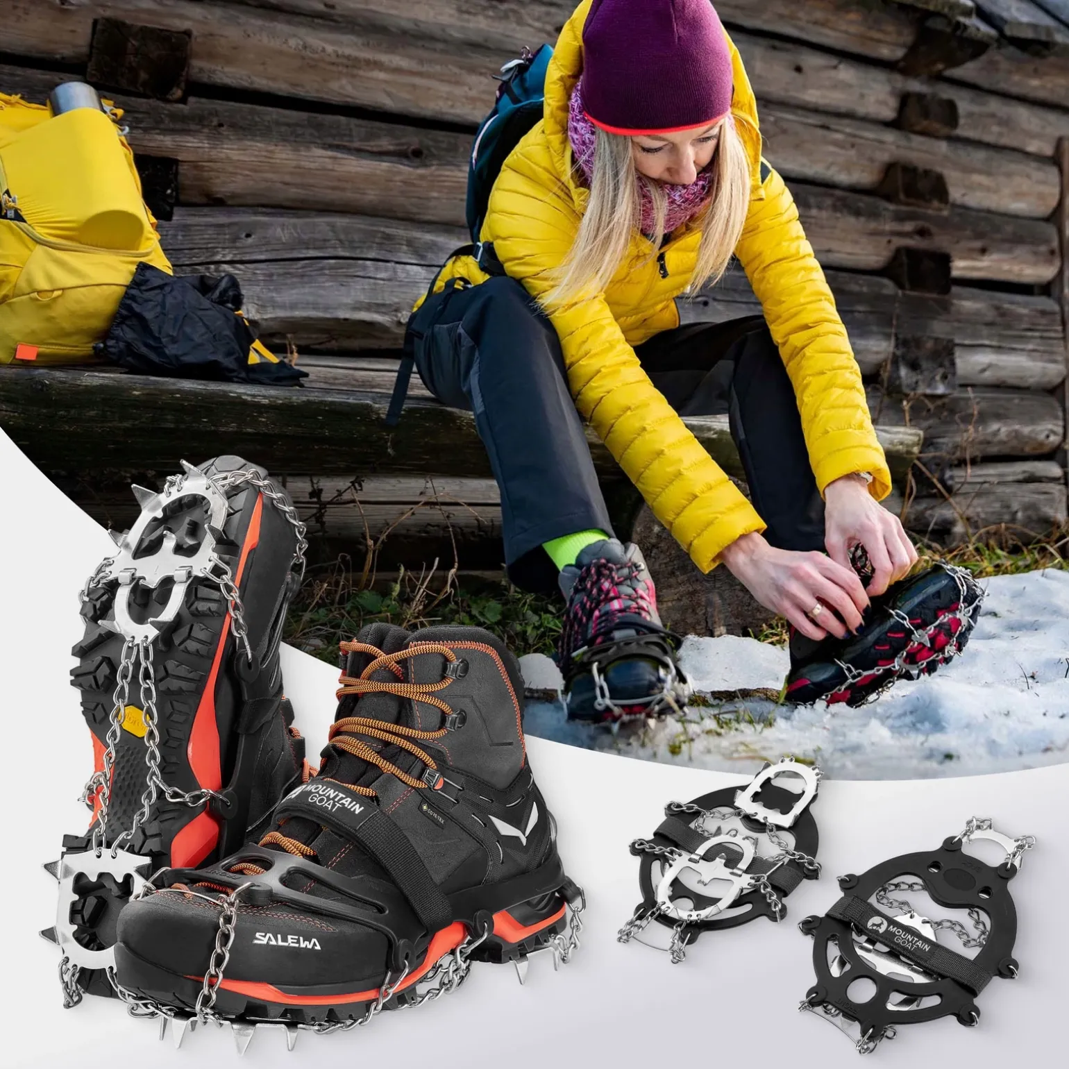 Raczki na buty turystyczne PREMIUM (41-43) L