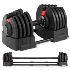 Regulowany hantel i sztanga 2w1 PREMIUM 2,5-40 kg