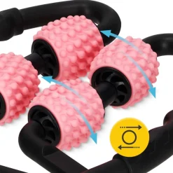 Roller do masażu ciała z wypustkami różowy