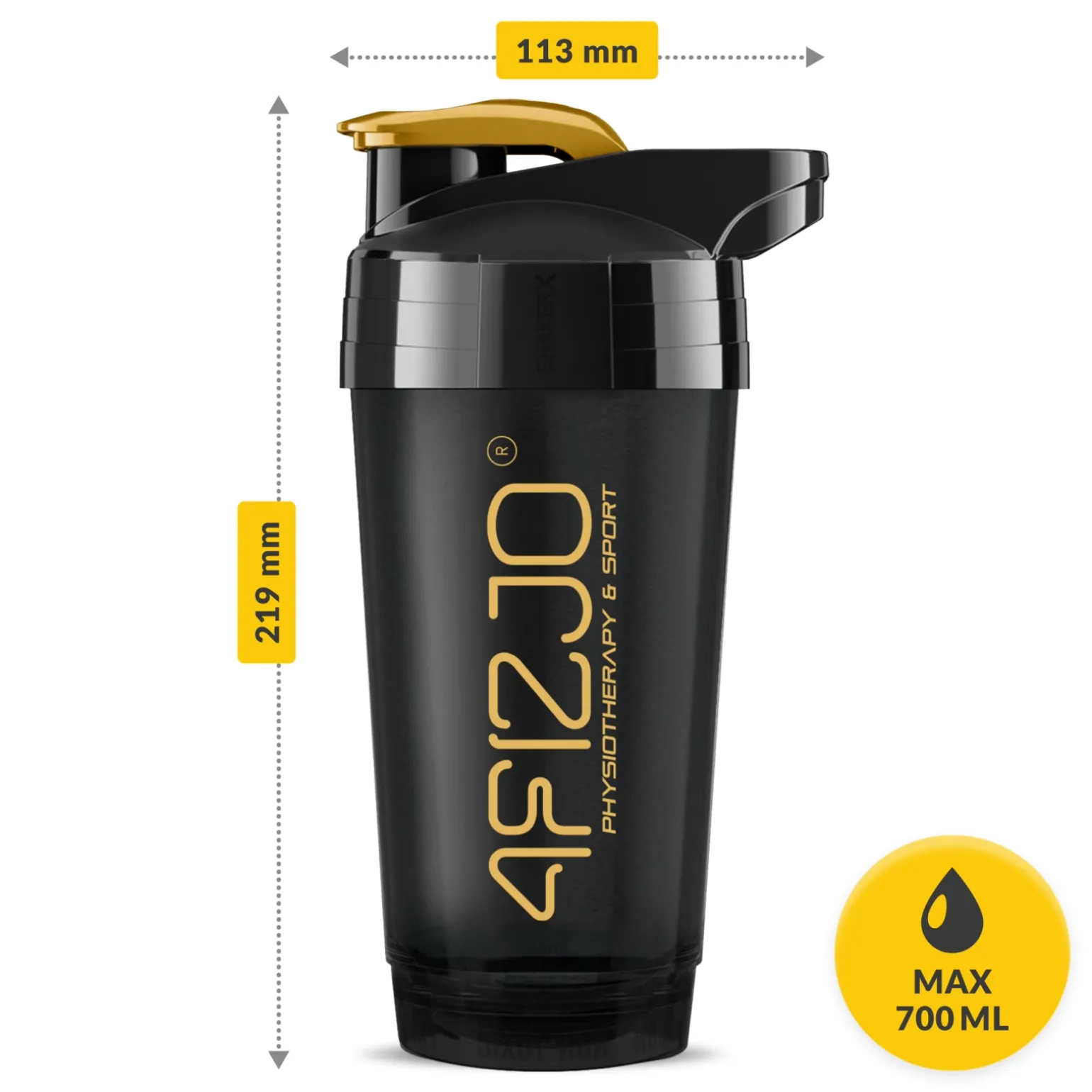 Shaker sportowy ULTRA do odżywek 700 ml