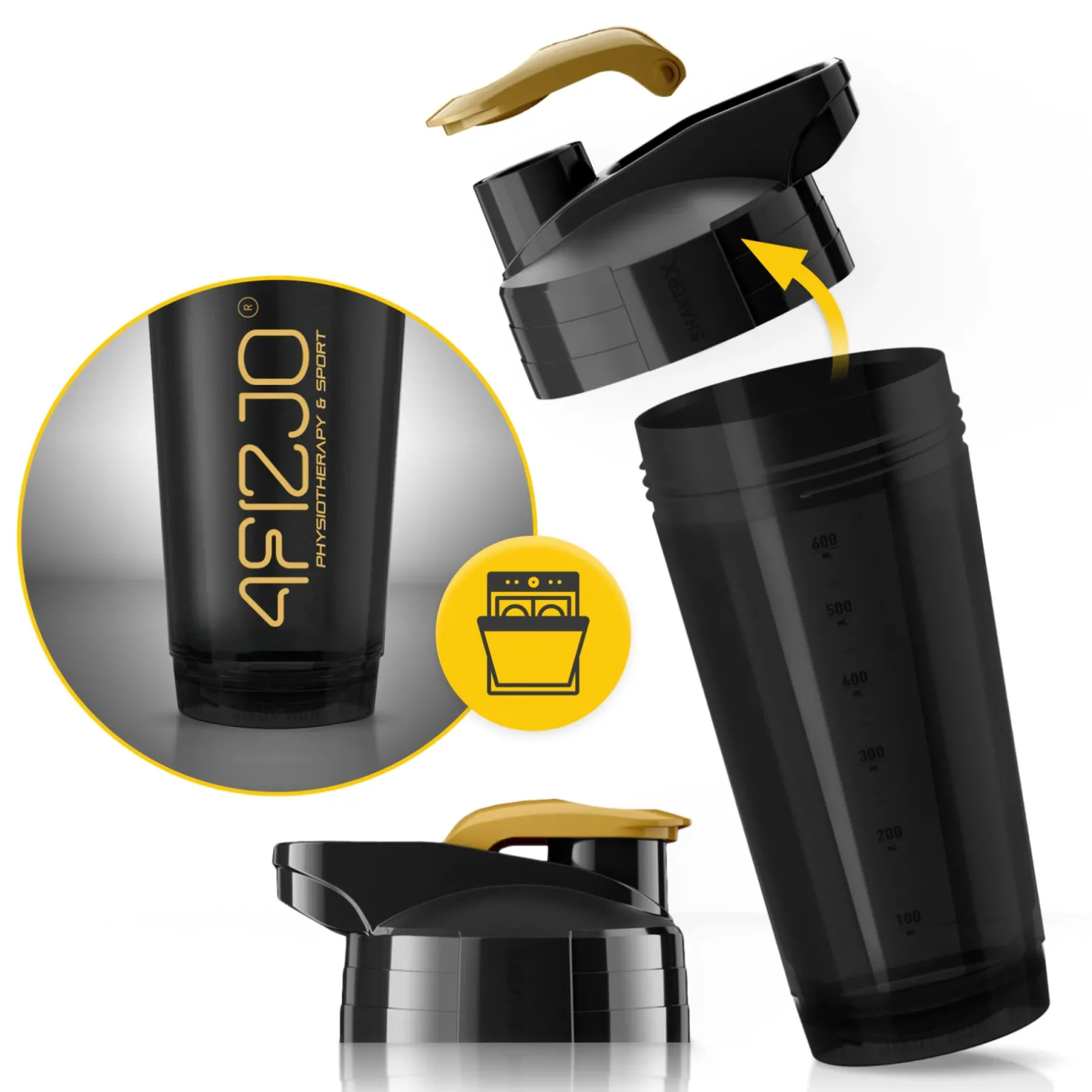 Shaker sportowy ULTRA do odżywek 700 ml