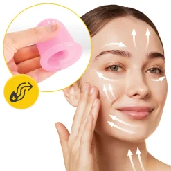 Silikonowe bańki chińskie 5 szt. FACE+ różowe