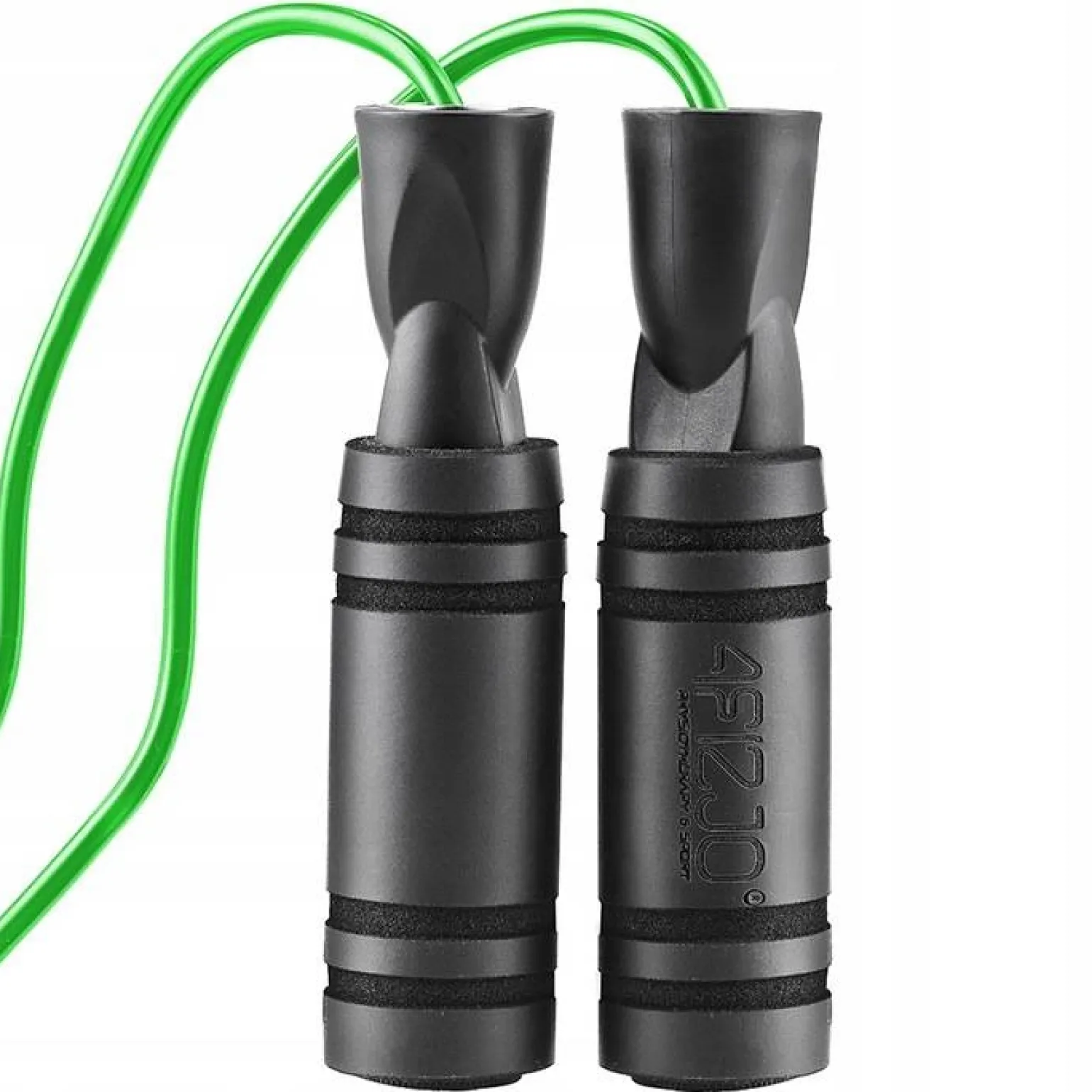 Skakanka z antypoślizgowymi uchwytami BASIC zielona