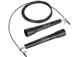 Skakanka z metalowymi łożyskami STANDARD+ czarna