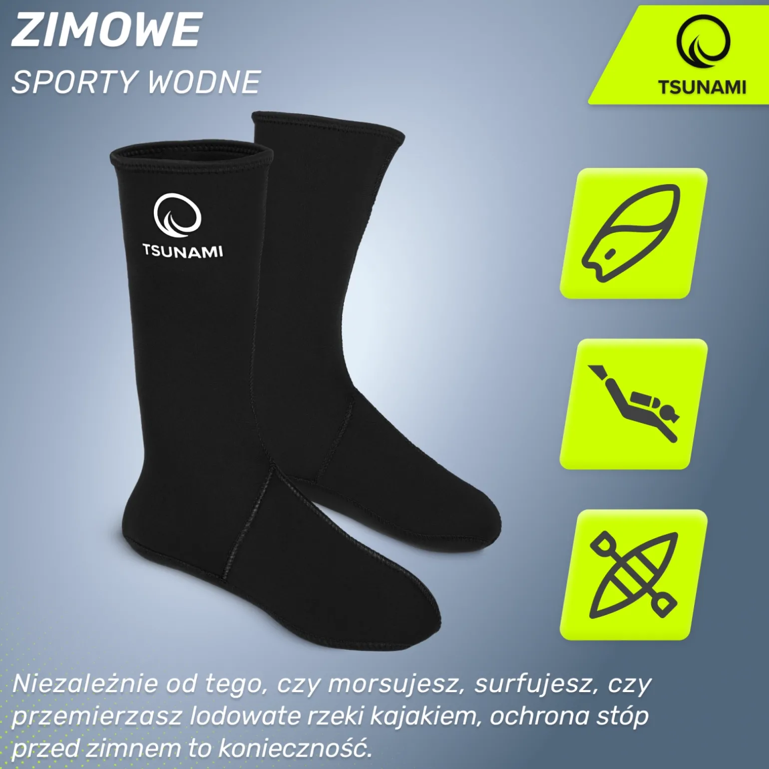 Skarpety neoprenowe do morsowania 40/41