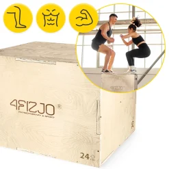 Skrzynia plyometryczna jump box 50 x 75 x 60