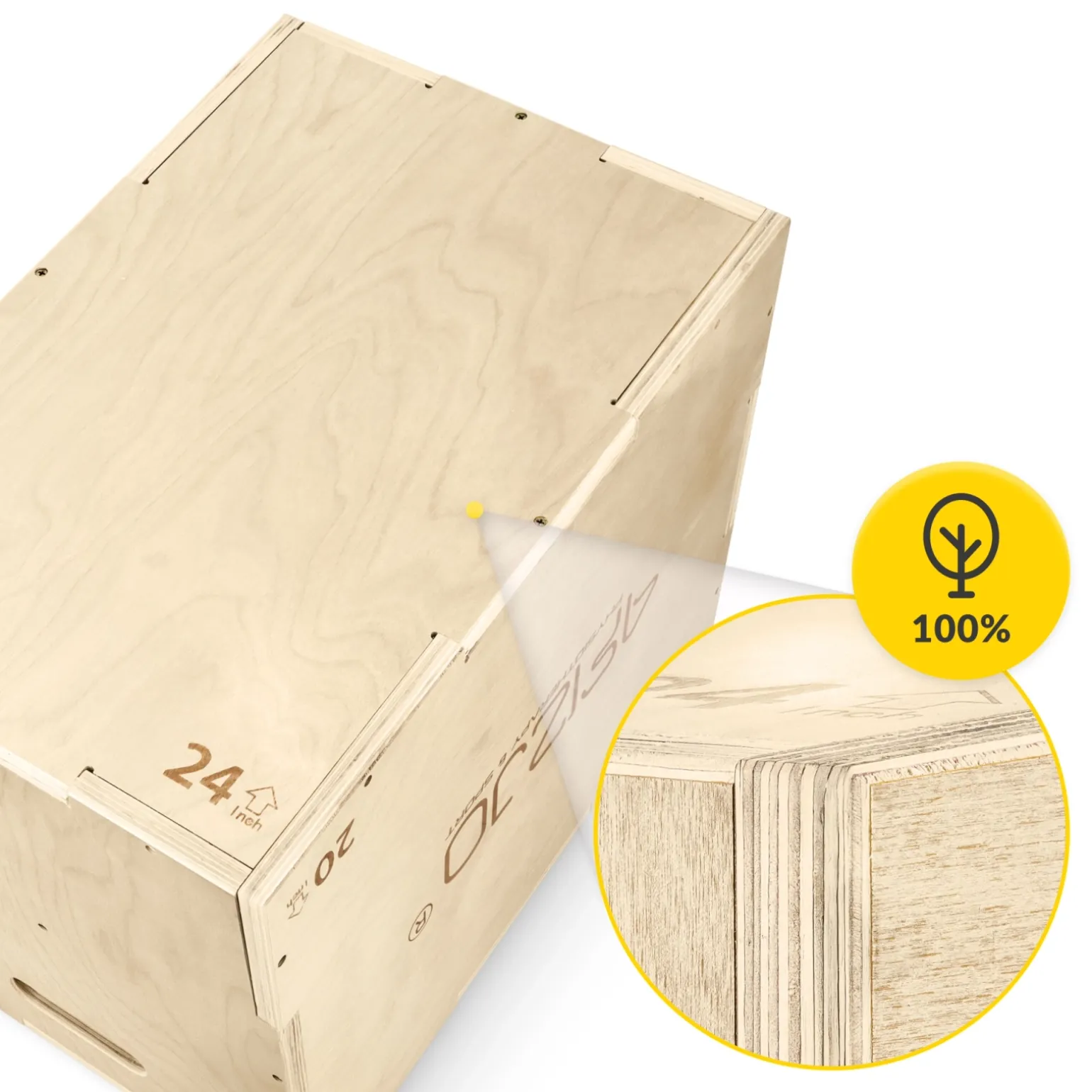 Skrzynia plyometryczna jump box 50 x 75 x 60