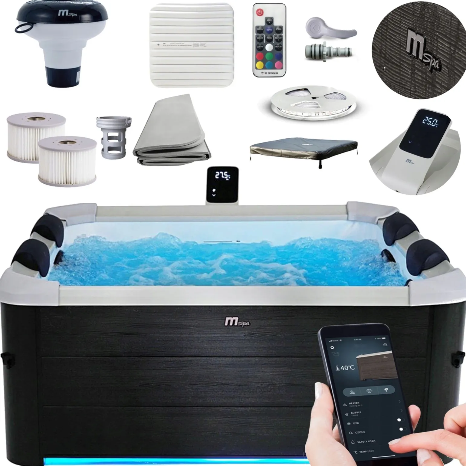 Spa ogrodowe MSpa OSLO PLUS WIFI 6 os.