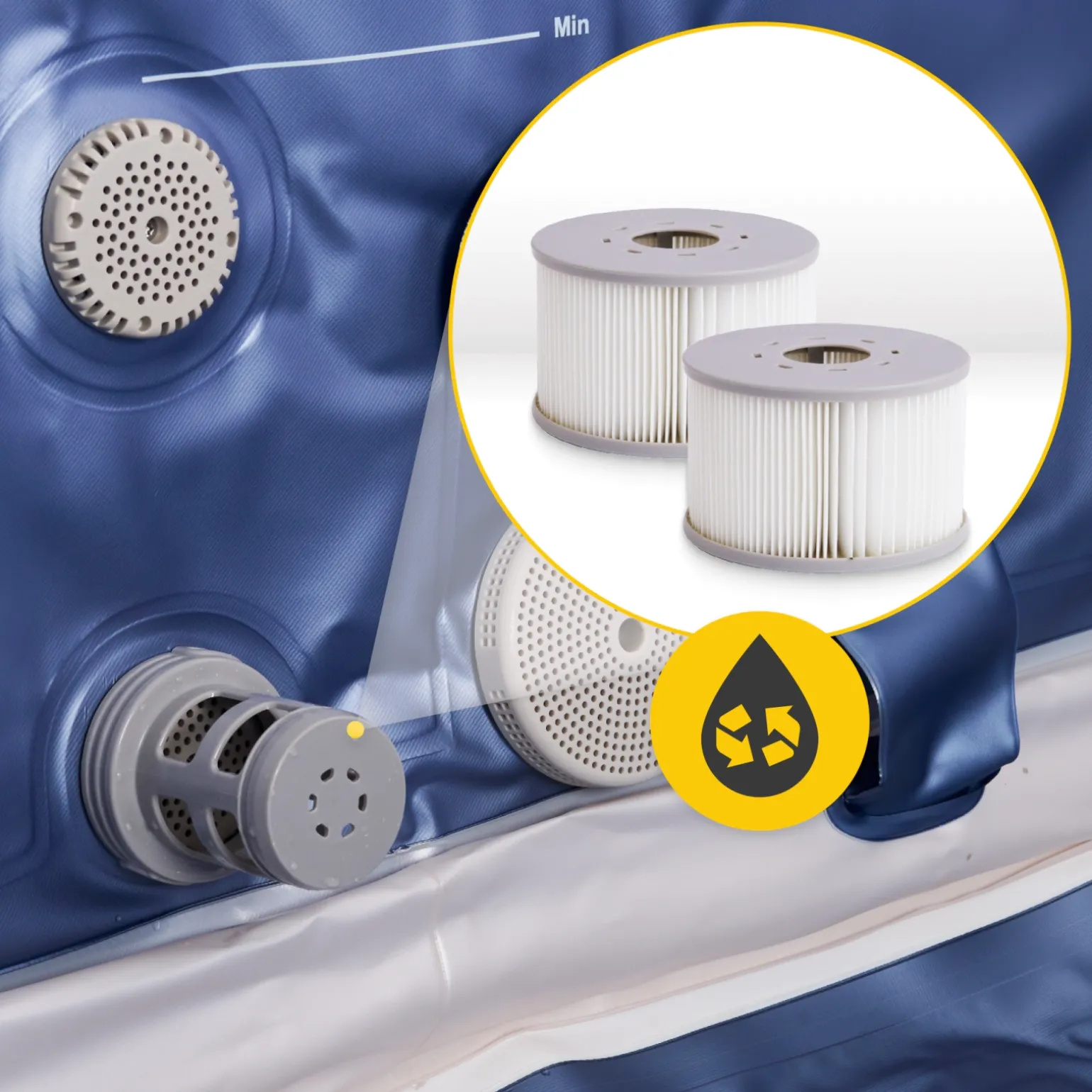 Spa ogrodowe MSpa SAPPHIRE WIFI 6 os.