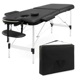 Stół do masażu aluminiowy 70 cm czarny
