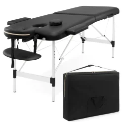 Stół do masażu aluminiowy 60 cm czarny