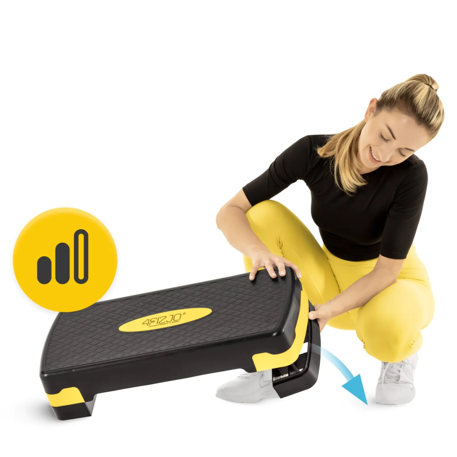 Stepper do aerobiku Standard 2-stopnie żółty
