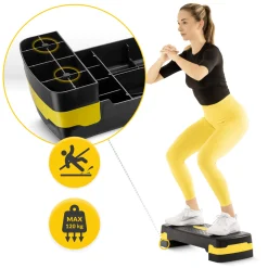 Stepper do aerobiku Standard 2-stopnie żółty