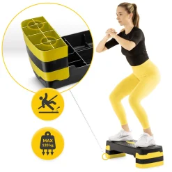 Stepper do aerobiku Standard 3-stopnie żółty
