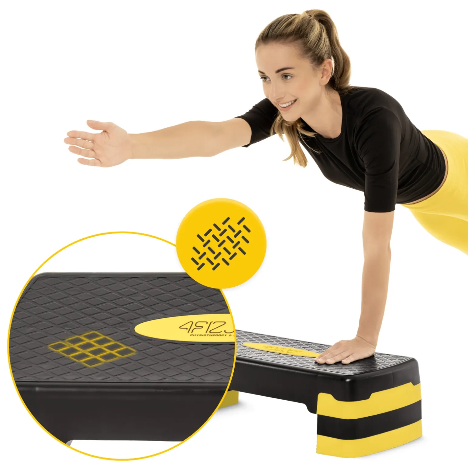 Stepper do aerobiku Standard 3-stopnie żółty