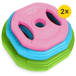 Sztanga treningowa z obciążeniem żeliwnym 20 kg