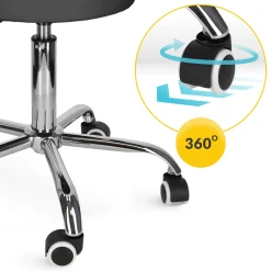 Taboret obrotowy do masażu PURE czarny
