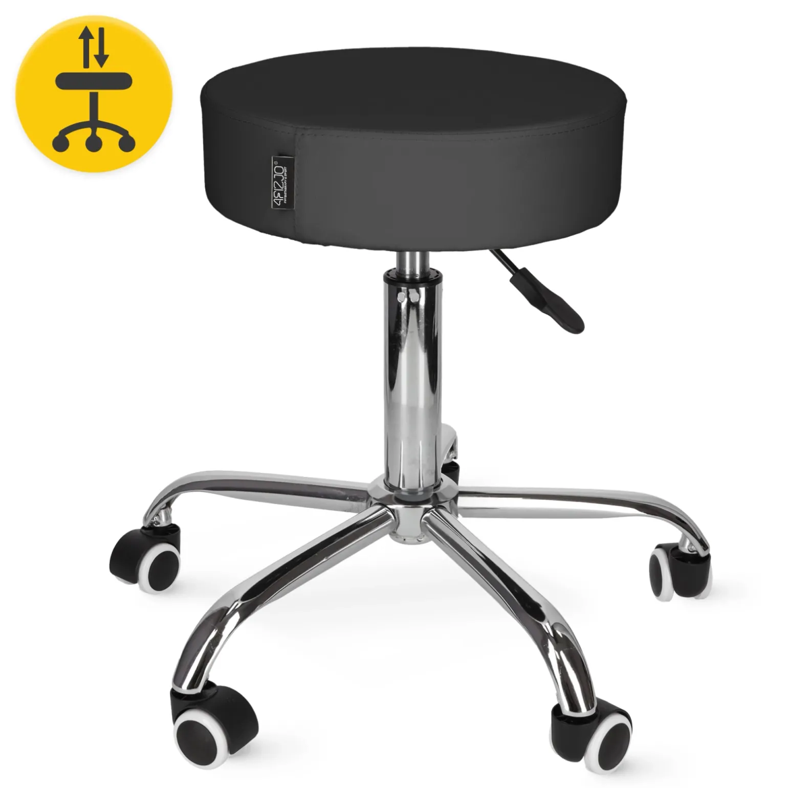 Taboret obrotowy do masażu PURE czarny