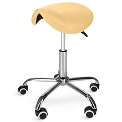 Taboret obrotowy siodło do masażu ERGO żółty