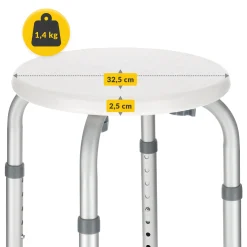 Taboret stołek pod prysznic okrągły